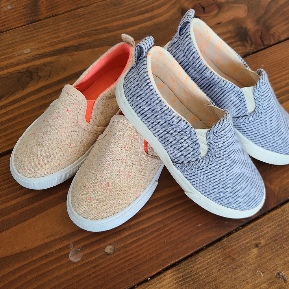 NWOT/Like New - Cat and Jack Slip-On Sneakers - Toddler 9